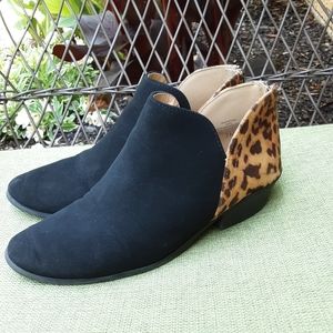 Coconuts by Matisse Mafic Animal Print Faux Suede Bootie Sie 7.